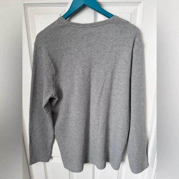 Mens Hugo Boss Long Sleeve Waffle Shirt Size Large Black Label Like NEW - Picture 3 of 9